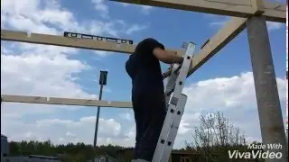 Строим Сами. Хоз.блок 3х3 с навесом ч.2 Крыша.