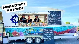 Auckland's BOAT FOOD TRUCK - the South's best seafood | Cream Pāua, FRY BREAD, Crayfish + Mussels