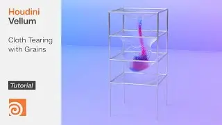 Houdini Vellum Cloth Tear with Grains [Tutorial] | Advanced Vellum Workflow, Scale By Attribute