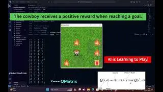 Maze Game Q-learning Algorithm Reinforcement Learning pygame