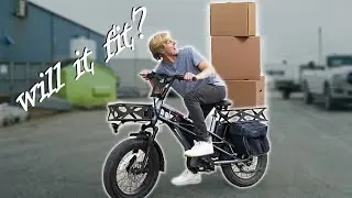 Carrying ABSURD Amounts With An E-BIKE | Fucare Gemini-X Bike Basket Review