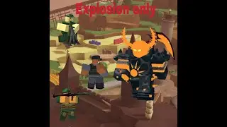 Only explosion towers and supports vs Molten Boss (Roblox Tower Defense Simulator)