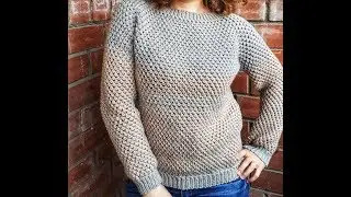 Свитер для себя крючком узором рис
