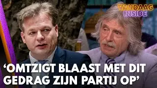 Johan: 'Ik denk dat Pieter Omtzigt met dit gedrag zijn eigen partij opblaast' | VANDAAG INSIDE