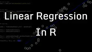 Linear Regression in R -- Easy Way First, Then From Scratch