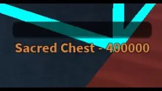 OMG I GOT SACRED CHEST (Roblox THS)