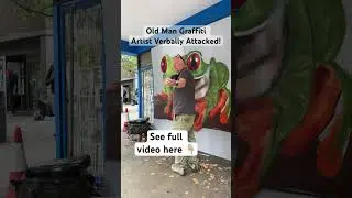 Old Man Graffiti Artist Gets Dumbest Question Ever !