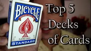 Top 5 Favorite Decks of Cards//Contest Results