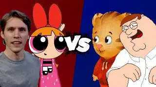 MUGEN Battle - Blossom/Jerma vs Daniel Tiger/Peter Griffin