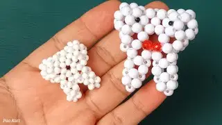 Como hacer una🦷 muelita o diente🦷 con mostacillas o perlas