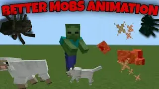 TEXTURA QUE DEIXA OS MOBS ANIMADOS !!! Better Mobs Animation Texture Pack Download