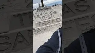 Vlog Sandfest sculpture art Port Aransas Texas beach day 2024 #beachvibes