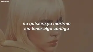 Billie Eilish – Algo Contigo (letra)