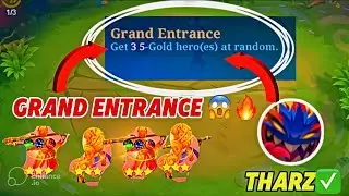 MAGIC CHESS “ONLY 3 5-GOLD HEROES” IN 2024 NEW UPDATE😱🔥 | GRAND ENTRANCE WITH THARZ AUTO WIN‼️✅💯