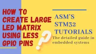 Interface 6*6 LED Matrix with less number of pins of STM32 Controller