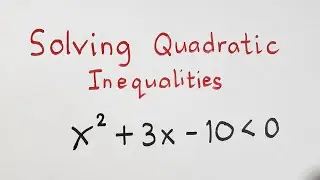 Solving Quadratic Inequalities: The Easy Way! Grade 9 Math by Teacher Gon