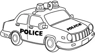 Police Car Drawing Easy, How To Draw Police Car For Beginners Step By Step