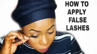 HOW TO APPLY FALSE EYELASHES FOR BEGINNERS |Beginner friendly|Quick&Easy
