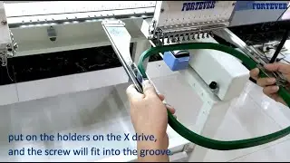 how to use finished garments function of FORTEVER embroidery machine FT-1202HC