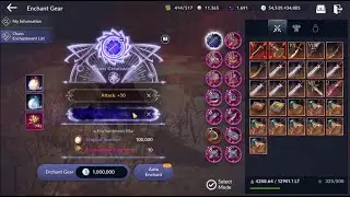 Black Desert Mobile : Finally First chaos after 1 week !! enchant chaos 50/50 using 17M residue !!