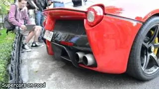 Ferrari LaFerrari  Start up and crazy revs exhaust sound