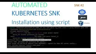 Install single node kubernetes(SNK) cluster using script|in 5min|ubuntu|virtualbox