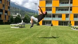 BACKFLIP ON THE GROUND