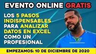 👣GRATIS: Los 5 pasos para Analizar DATOS en Excel como un Profesional