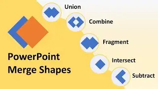 Merge Shapes in PPT | Merge Shapes Options in PowerPoint
