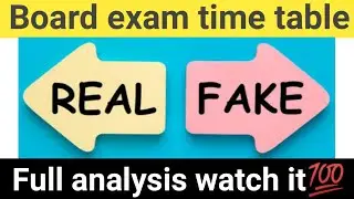 board exam Time table for class 10 and 12th || maharashtra board || real or fake??
