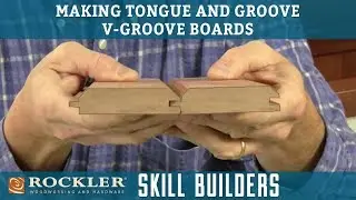 How to Make Tongue and Groove V-Groove Boards | Rockler Skill Builders