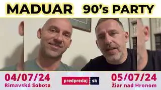 MADUAR 90's Party 2024 - Pozvánka MADUAR
