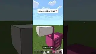 How to Build a Flamingo in Minecraft #shorts