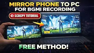 BGMI Gameplay Recording Made EASY with SCRCPY Method