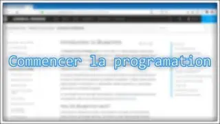 Comment commencer la programation
