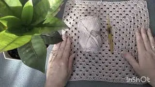 Мотив гачком,,Бабусин квадрат,,