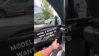 Model X: YOU WILL DRIVE WHEN I TELL YOU TO 😡 #tesla #viral