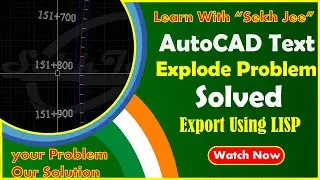 AutoCAD Text Explode Problem Solved | Text Export Using LISP | AutoCAD Tips & Tricks in Hindi