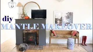 DIY Mantle Makeover {Cozy for Fall} - Before & After