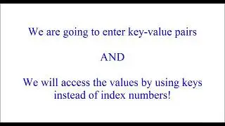 10-introduction to dictioneries in python