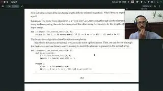 merge two sorted arrays