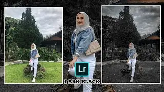 Lightroom DARK BLACK | tutorial | free preset selebgram