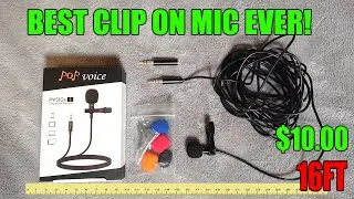 $10.00 BEST EVER! 16FT CLIP ON MIC - PoP Voice works with ANYTHING with a MIC input!