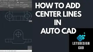 CENTER LINE command in AutoCad.