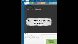 Python Tricks -  Build Password Generator
