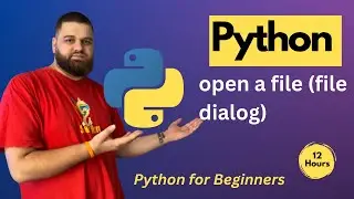 How to Open a file (File Dialog) in Python?