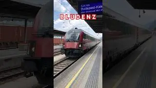 The train to Budapest in Bregenz, Austria 🇦🇹 