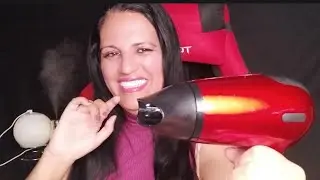 Asmr _ SPA penteando e  secando seu cabelo até você dormir 😴 😴