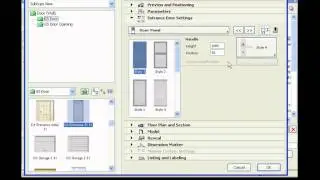 Построение служебной двери в ArchiCad