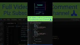 Pure Facebook page Login Animation Effect in Html and CSS Shorts video #html #css #shorts #trending